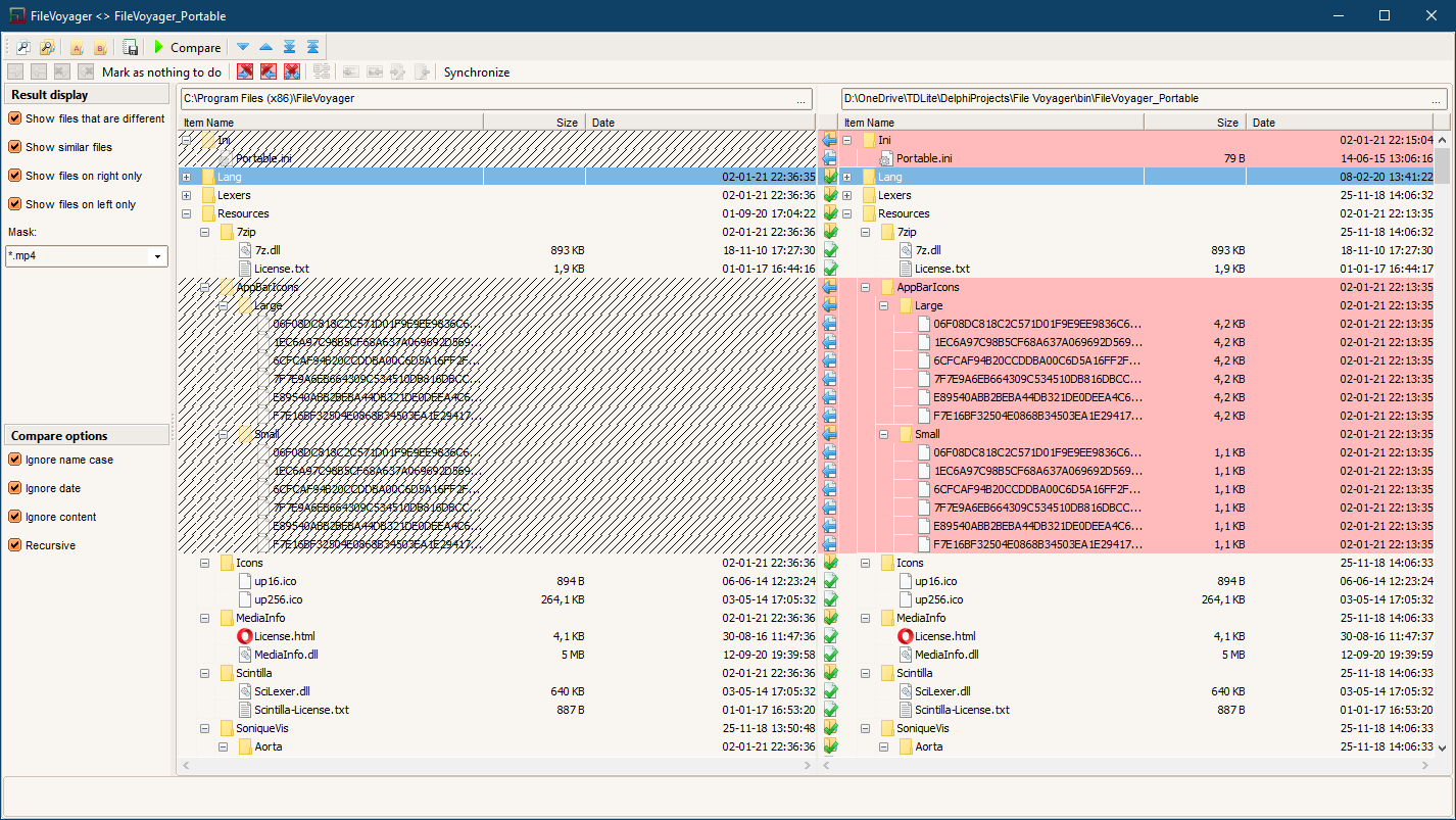 The Folder Sync tool