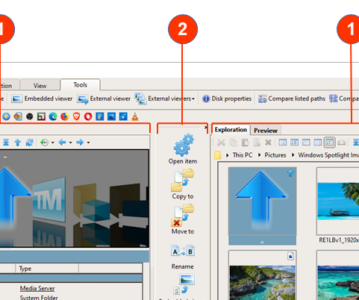The main interface